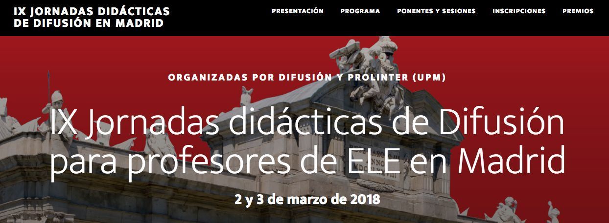 IX Jornadas didácticas de Difusión para profesores de ELE en Madrid | Programa